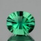 Natural ConCave Cut Emerald Green Fluorite 13.87 Ct FL