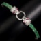 Natural Oval Cut 6x4mm Green Emerald Bracelet