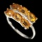 Natural Top Rich Yellow Citrine Ring