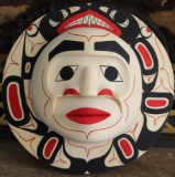 West Coast Native Moon Mask with Killer Whale Spirit