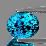 Natural Electric Blue Zircon 3.66 Cts - Flawless