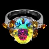 Natural AAA MULTI COLOR, TOPAZ & CITRINE Ring