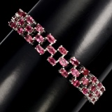 Natural Top Pink Tourmaline 109 Cts Bracelet