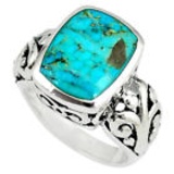 Native American Natural 6 CT Blue Turquoise & Silver