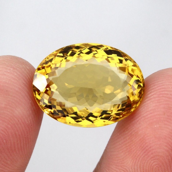 Natural Unheated Yellow Golden Citrine 23.75 Ct