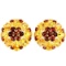 NATURAL MULTI COLOR CITRINE & GARNET Earrings