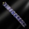 Natural  8x6mm Top Rich Blue Violet Tanzanite Bangle