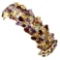 Natural Amethyst Citrine Garnet Peridot 447 Ct Bracelet