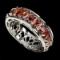 Natural Top Rich Orange Sapphire Ring