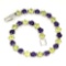 Natural Purple Amethyst Peridot 88.46 Cts Bracelet