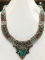 Tibet Hand Made Turquoise & Coral Necklace