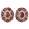 NATURAL PINK RASPBERRY RHODOLITE GARNET Earring