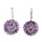 Natural Top Rich Purple Amethyst Earrings