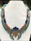 Tibet Hand Made Turquoise, Coral, Lapis Lazuli Necklace