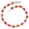 NATURAL AA ORANGE FIRE OPAL OVAL Bracelet