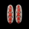 Natural Italian Red Coral Earrings