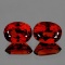 Natural AAA Madeira Red Orange Citrine Pair - FL