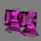 Natural Pink Purple Rhodolite Garnet Pair - FL