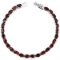 NATURAL DARK ORANGE RED GARNET Bracelet
