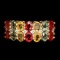Natural 4x3mm Fancy Colors Sapphire Ring