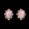 Natural Pink Opal 12x10mm Earrings
