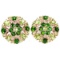 NATURAL GREEN CHROME DIOPSIDE & PERIDOT  Earrings
