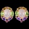 NATURAL ROSE QUARTZ AMETHYST CITRINE RHODOLITE GARNET