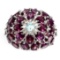 Natural Pink Raspberry Rhodolite Garnet Ring