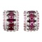 Natural Pink Raspberry Rhodolite Garnet Earrings