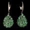 Natural Untreated emerald 42.70 Cts Earrings