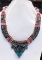 Tibet Hand Made Natural Turquoise & Coral Necklace