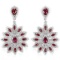 Natural RED RUBY PEAR-MARQUISE Earrings
