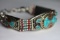 Tibet Hand Made Turquoise & Coral Bracelet