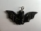 Hand Carved Horn Bat Pendant