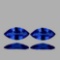 NATURAL DEEP VIOLET BLUE SAPPHIRE PAIR 7.5X4 MM[VVS]