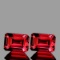Natural Raspberry Pink Red Rhodolite Garnet Pair