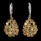 Natural Top Rich Yellow Citrine Earrings