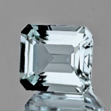NATURAL LIGHT BLUE AQUAMARINE 8x7 MM