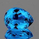 NATURAL SWISS BLUE TOPAZ 14x11 MM [FLAWLESS]