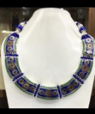 Tibet Hand Made Turquoise & Lapis Lazuli Necklace
