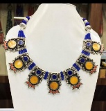 Tibet Natural Stone Tribal Queen Royal Necklace