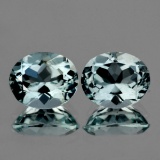 Natural Sky Blue Aquamarine Pair 8.61 Cts - FL