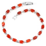 NATURAL AA ORANGE FIRE OPAL OVAL Bracelet