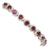Natural Top Rich Pink Tourmaline Bracelet