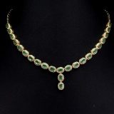Natural Stunning Columbian Emerald Necklace