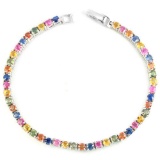 Natural MULTI COLOR SAPPHIRE Bracelet