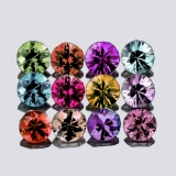 Natural Multi Color Burma Spinel 12 Pcs