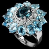 Natural LONDON-SWISS-SKY BLUE TOPAZ Ring