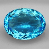 Natural Brillant Cut Sky Blue Topaz 30.40 Ct - VVS