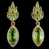 NATURAL AAA GREEN PERIDOT Earrings